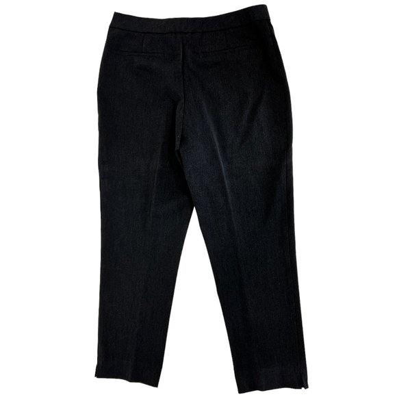 Investments Charcoal Gray 5th Ave Side Zip Slim Fit Pants Size 10 Short - Picture 5 of 13
